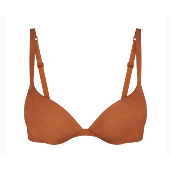 NWT Skims Ultimate Collection Push-Up Plunge Bra in Bronze - Picture 2 of 8